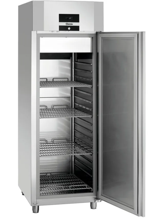 Bartscher Koelkast - 700L 2/1 GN - RVS-2°C/+8°C - Geforceerd - Deuralarm - 705x895x2090mm - Horeca Koelkast