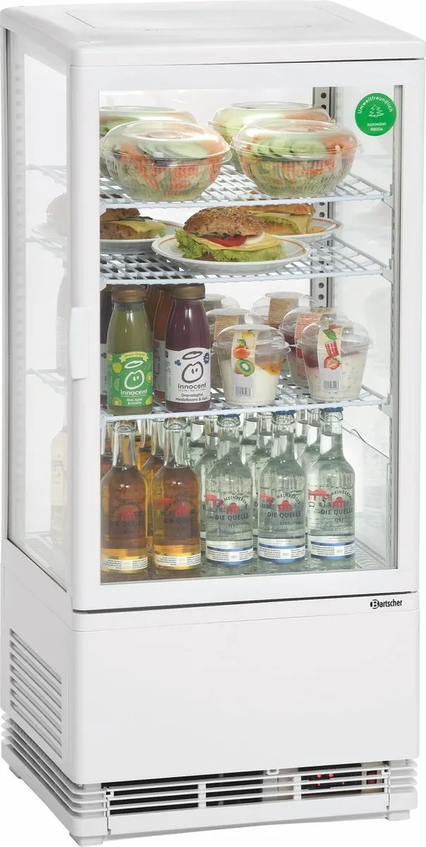 Bartscher Mini-koelvitrine 78L Wit