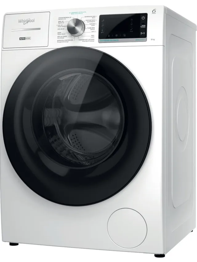 Whirlpool W8 W946WB BE wasmachine Voorlader 9 kg 1400 RPM Wit