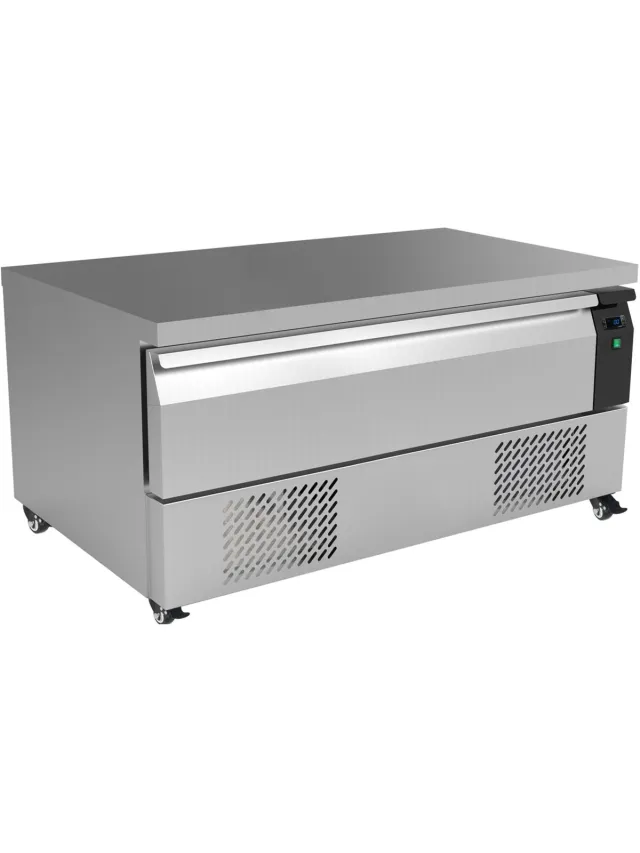 Combisteel Koel-/vrieswerkbank - Laag Model - 116L - 1 Lade (3x 1/1 GN) - Geforceerd - Wielen - 1230x700x600mm Grijs