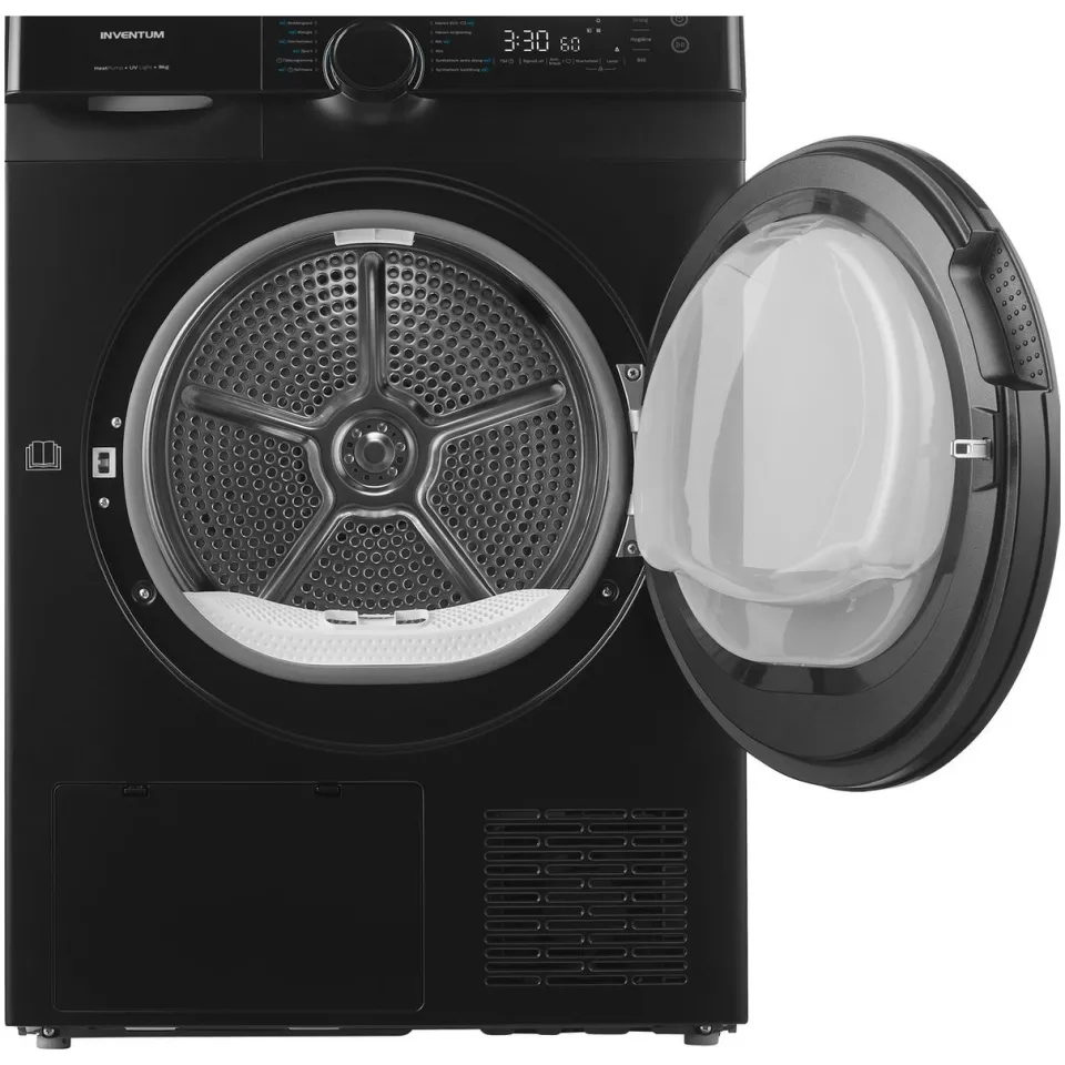 Inventum VDW9030B warmtepompdroger zwart, foto 2
