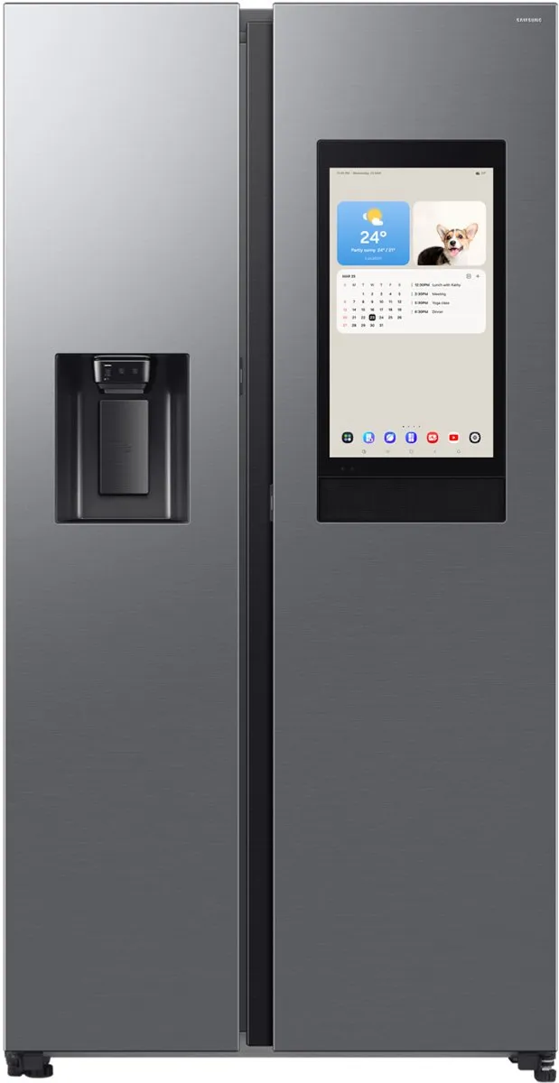 Samsung Series 9 RS90F67BET, Vrijstaand, Amerikaanse deur, RVS , 2 deur(en), Premium Steel, 36/64 Black