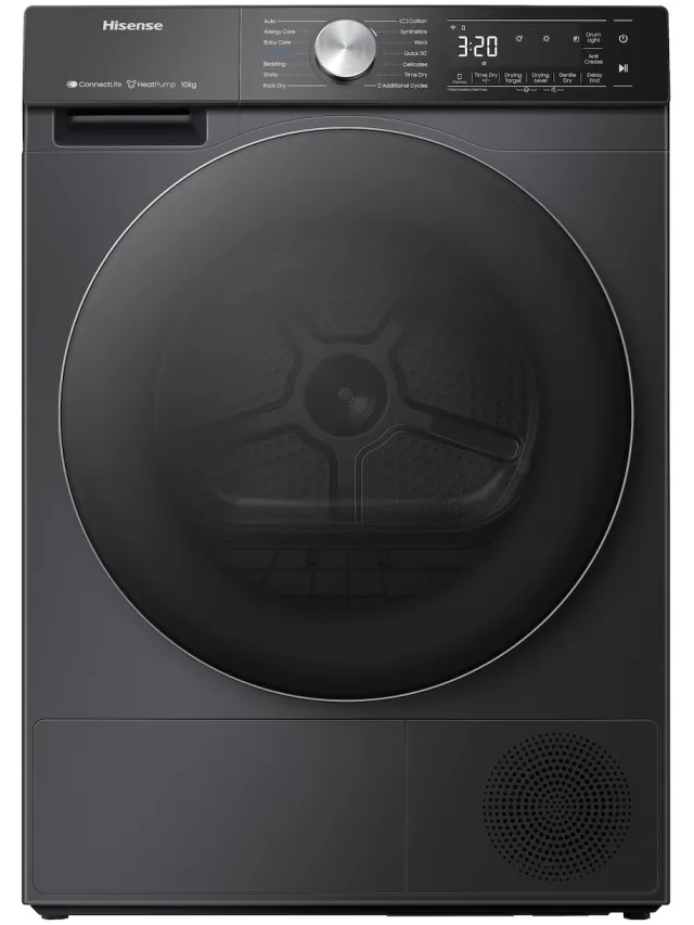 Hisense DH5S102BB warmtepompdroger zwart