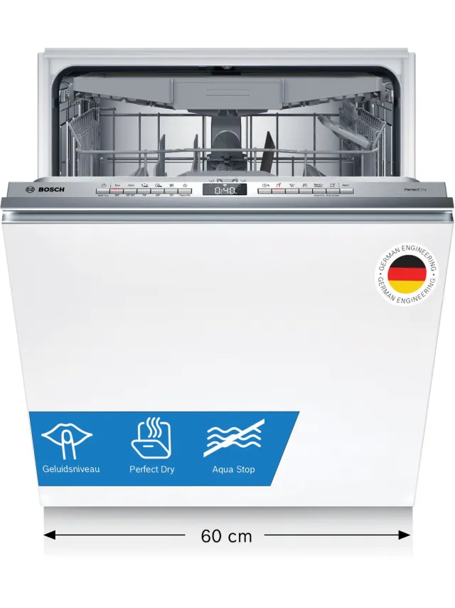 Bosch SMV6YCX02E - Serie 6 - Inbouwvaatwasser - Volledig integreerbaar - Energielabel A - Home Connect Niet van toepassing