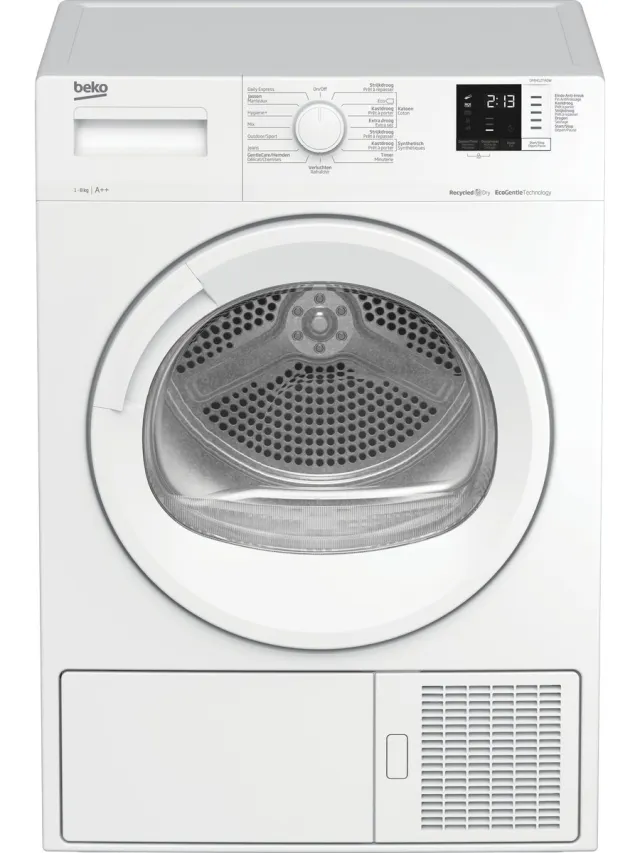 Beko DF8412TA0W - RecycledDry™ - Warmtepompdroger - NL/FR Wit