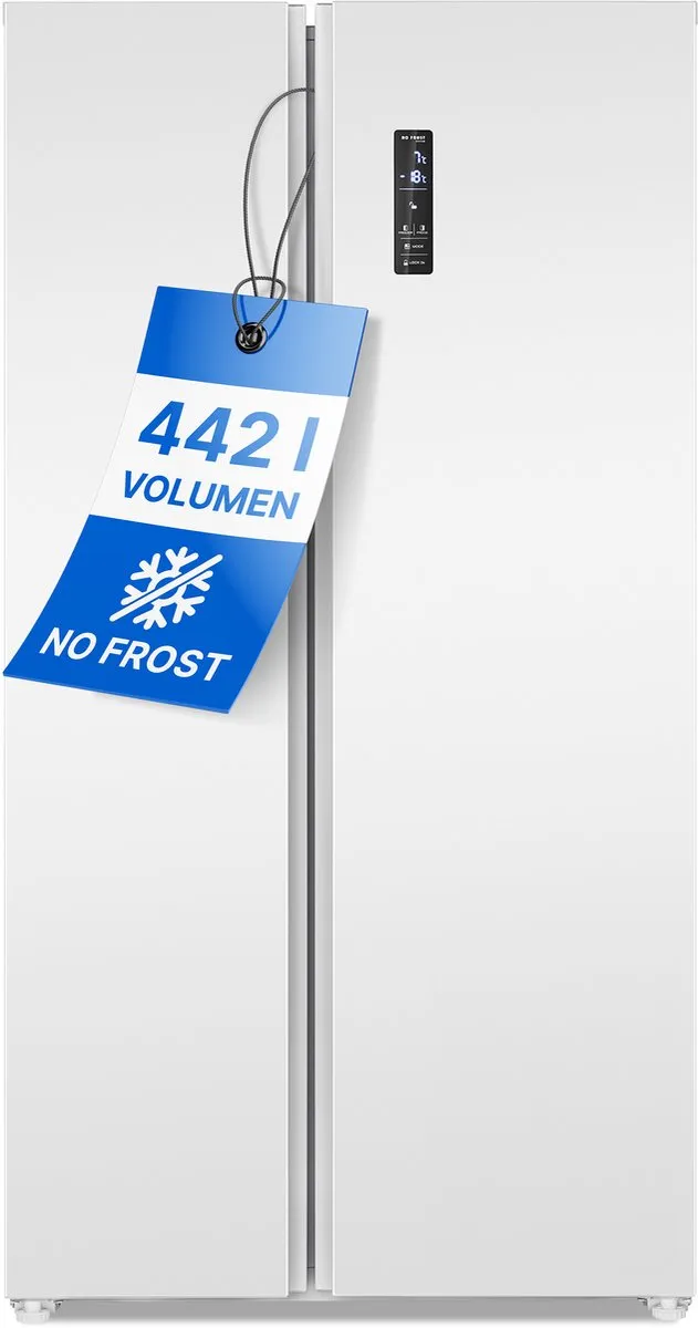 Bomann SBS 7344 - Amerikaanse Koelkast - Side-by-Side - 442 Liter - Total No Frost - Wit