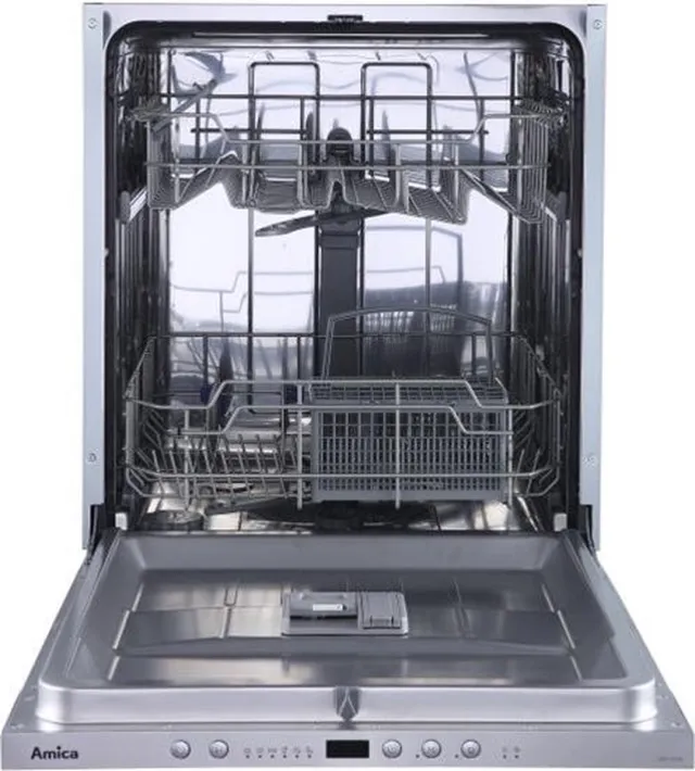 Amica ADF1222S - Inbouw Vaatwasser - 12 Bestekken - Zilver - 6 programma's - Halve ladingfunctie - Startuitstel - Hotair