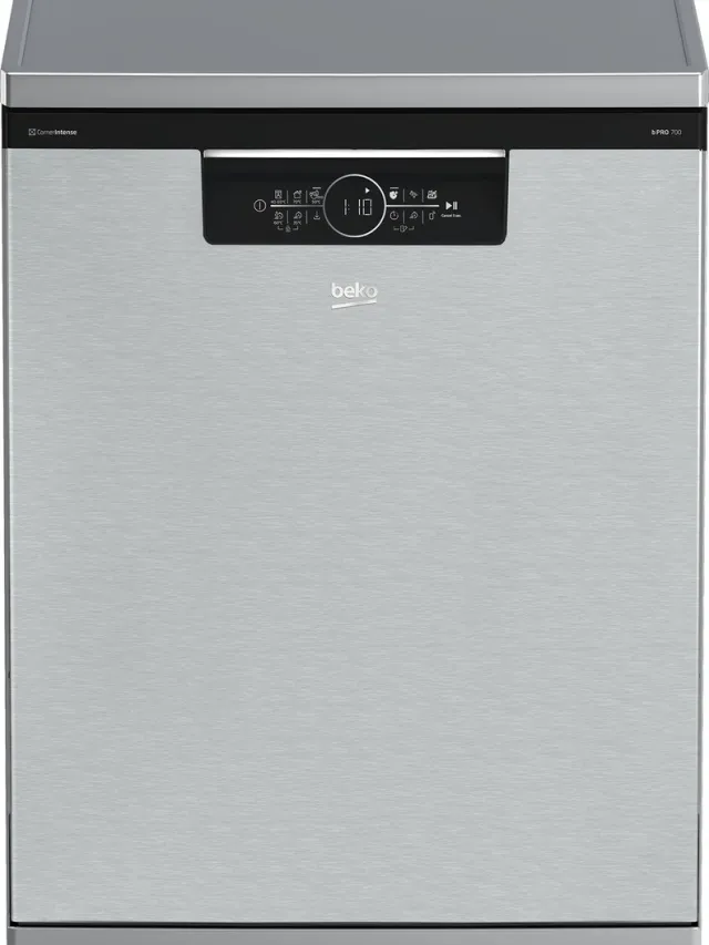 Beko Bdfn36560xc Vaatwasser Met Derde Rek 15 Aantal Plaatsinstellingen Zilver 60 cm / EU Plug 220V Inox