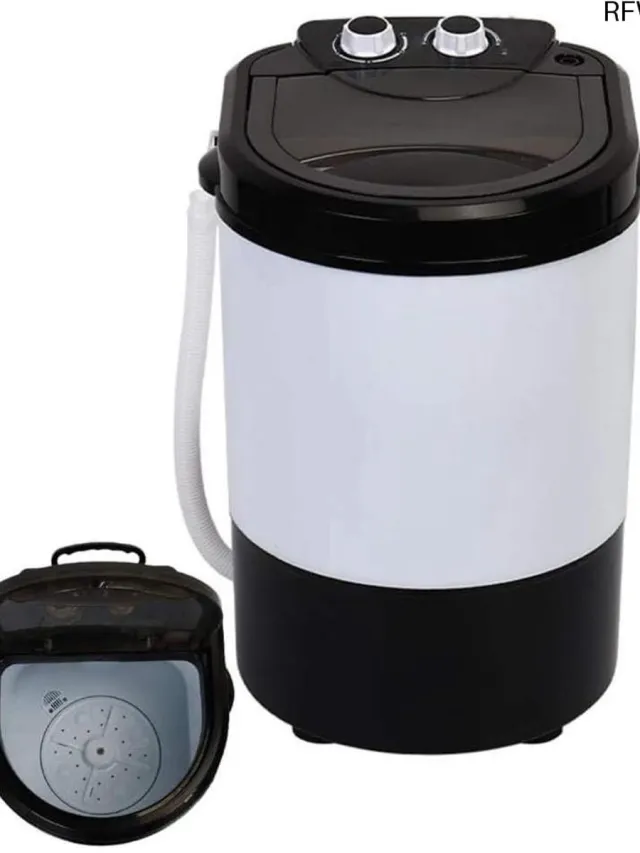 RFWR Draagbare Mini Wasmachine met 4,5 kg Capaciteit - Compact en Eenvoudig te Bedienen Wit