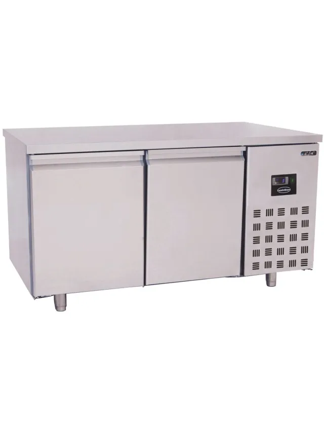 Combisteel Bakkerij Koelwerkbank - PRO LINE - 405L - 2 Deuren - EN600x400-2°C/+8°C - Geforceerd - 1550x800x850mm Grijs