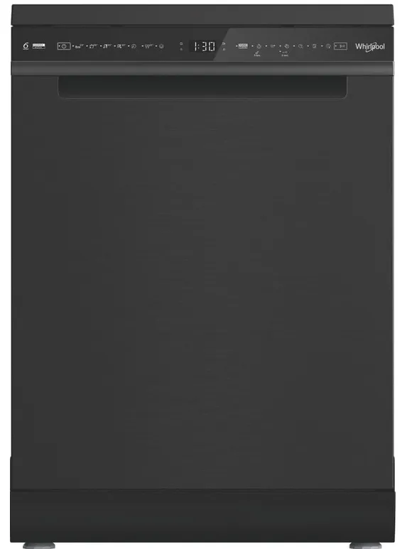 Whirlpool W8F HS61BS vrijstaande vaatwasser zwart