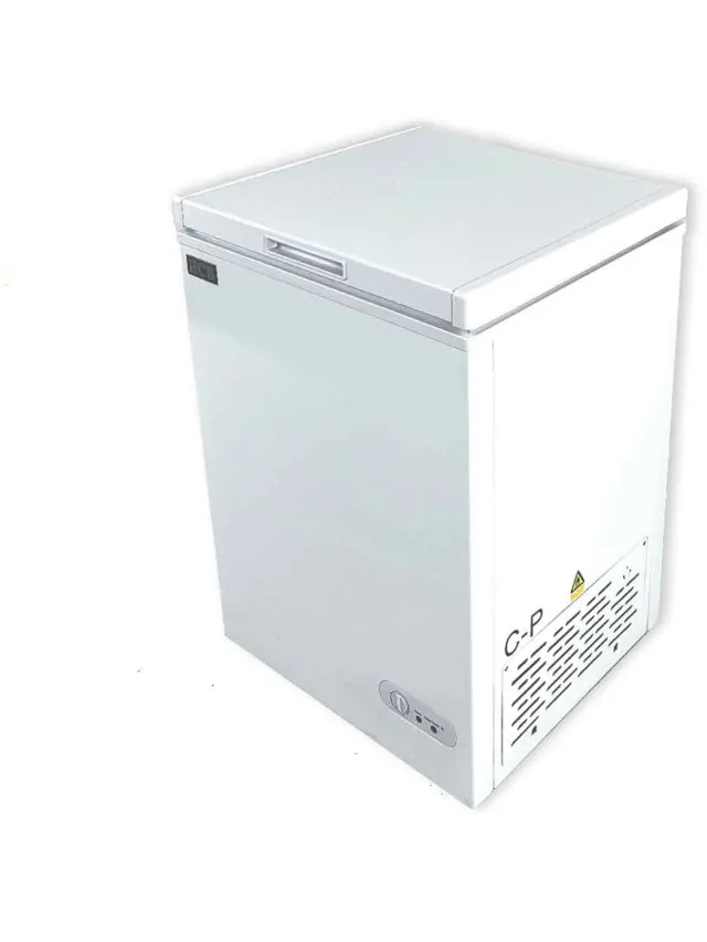 HCB Professionele Horeca vriezer - Vrieskist met klapdeksel - 97 liter - 230V - Diepvries koffer - 56x58x84 cm (DxBxH) - 30.50 kg - 8484 Wit
