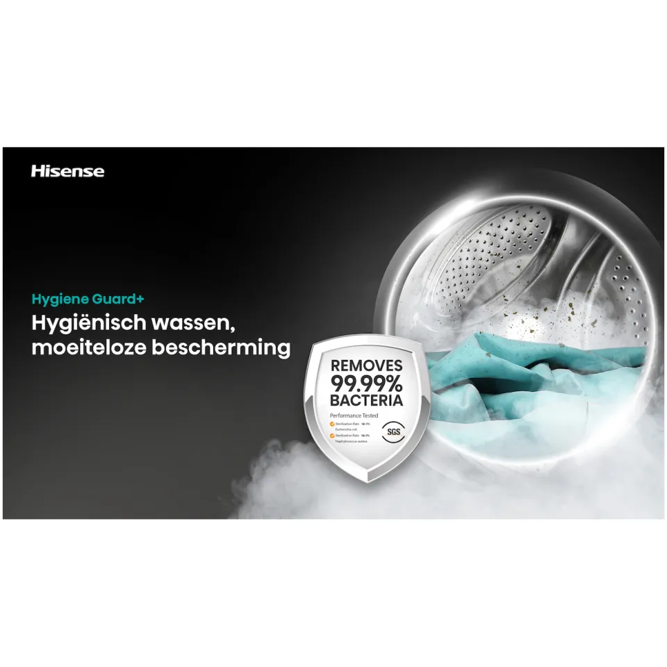 Hisense WF7I1248BBR/BLX wasmachine zwart, foto 2