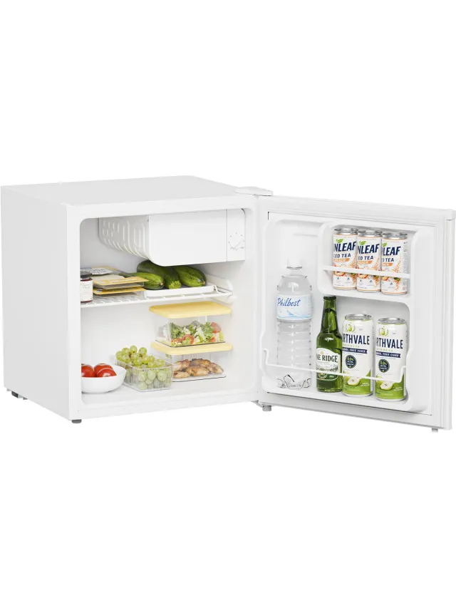 KitchenBrothers Mini Koelkast - 43L - Kleine ijskast - Minibar - Vrijstaand - Frigo - Compact - Wit