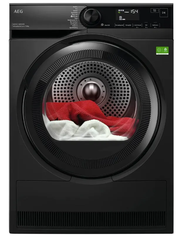 AEG TR868DS4 warmtepompdroger zwart