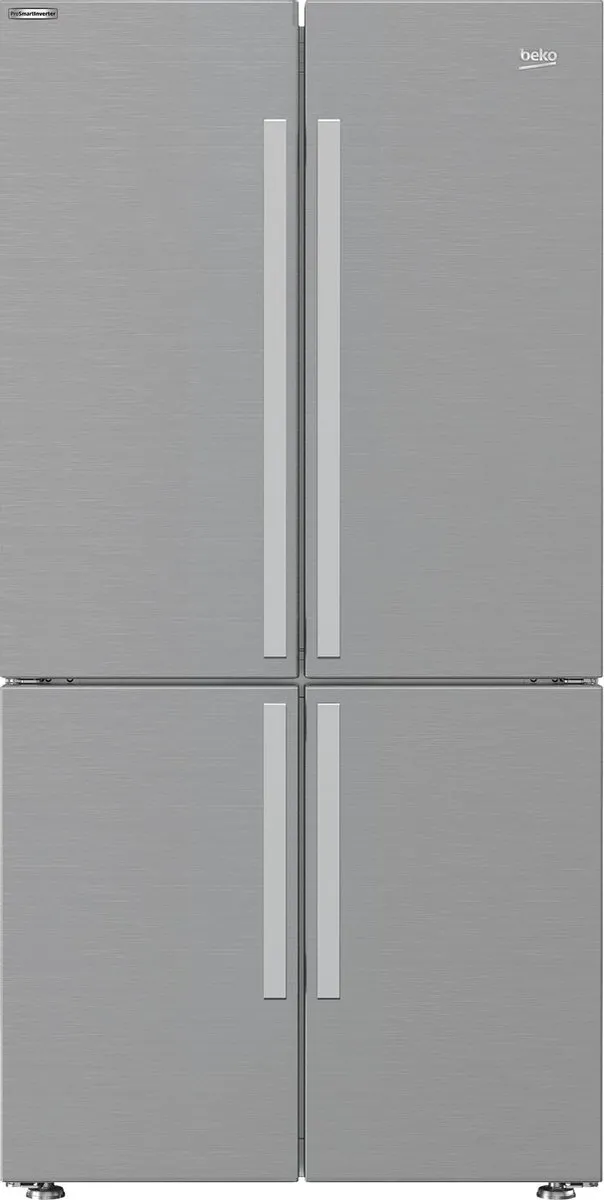 Beko GN1406231XBN - Amerikaanse koelkast - Roestvrijstaal Metallic