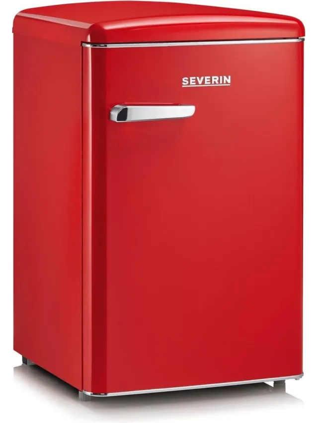 Severin RKS 8830 Tafelmodel Retro koelkast rood