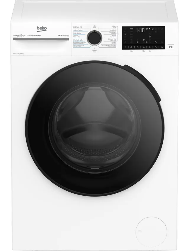 Beko BM5DFT4941W - Was droog combinatie - 9 kg wassen - 6 kg drogen - Wit