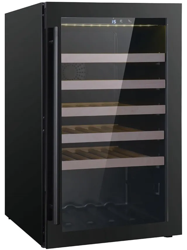 Combisteel Wijnkoelkast 118l Single Zone - CombiSteel 7525.0025 - Horeca & Professioneel Zwart