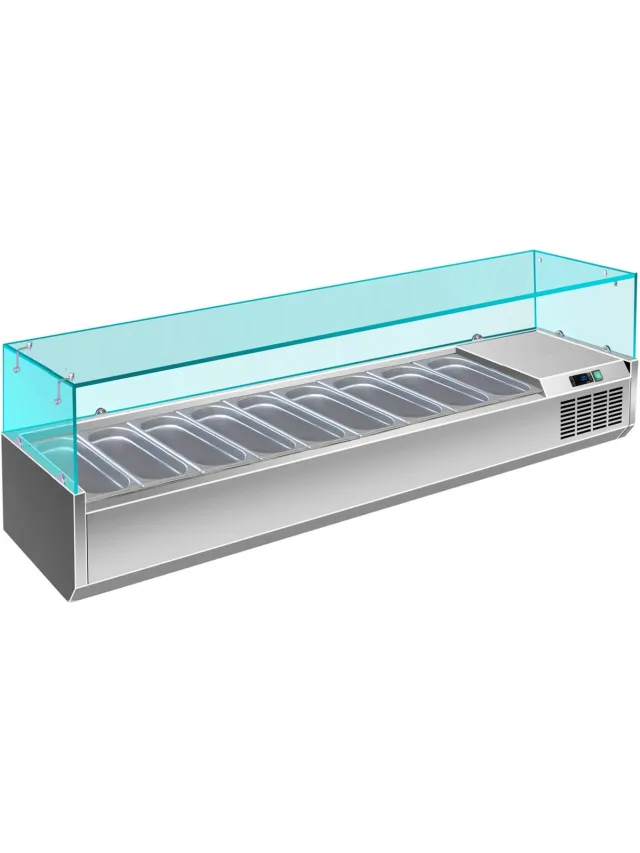 Saro Opzet koelvitrine - 1/3 GN Model VRX 2000 /380 Grijs