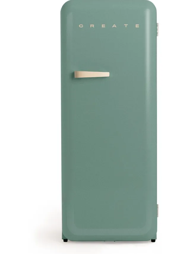 Create FRIDGE RETRO 281L koelkast in retrostijl, Sage, 281 liter