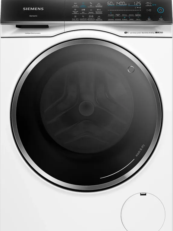 Siemens WN54C2A0NL was-droogcombinatie, 10,5/6 kg wit