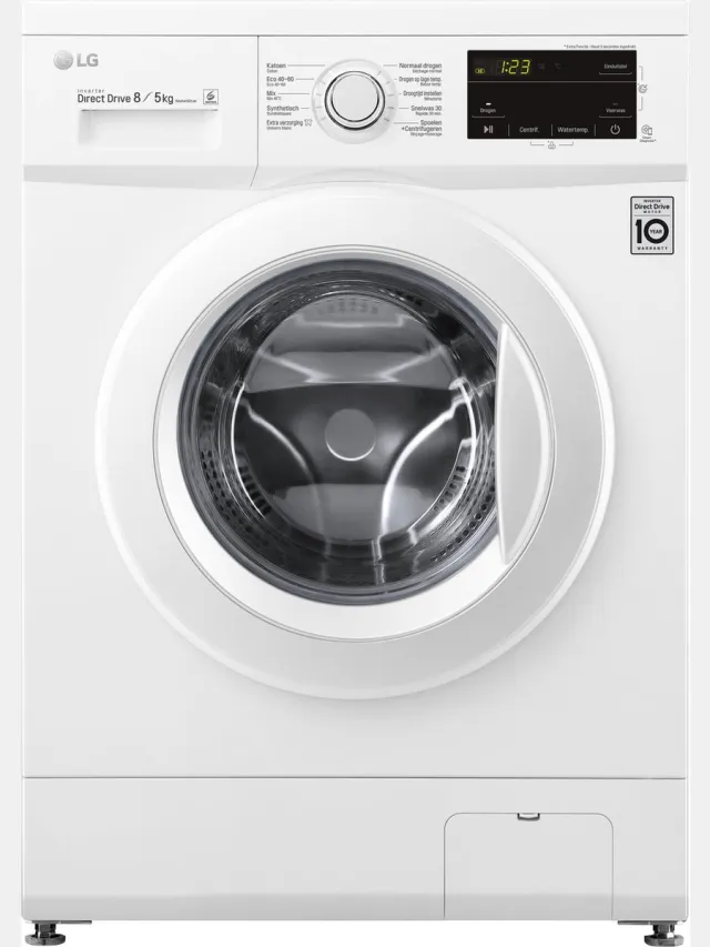 LG GD3M108N3 - 8/5 kg Was-droogcombinatie met Direct Drive motor - Beste zorg met 6 Motion Wit