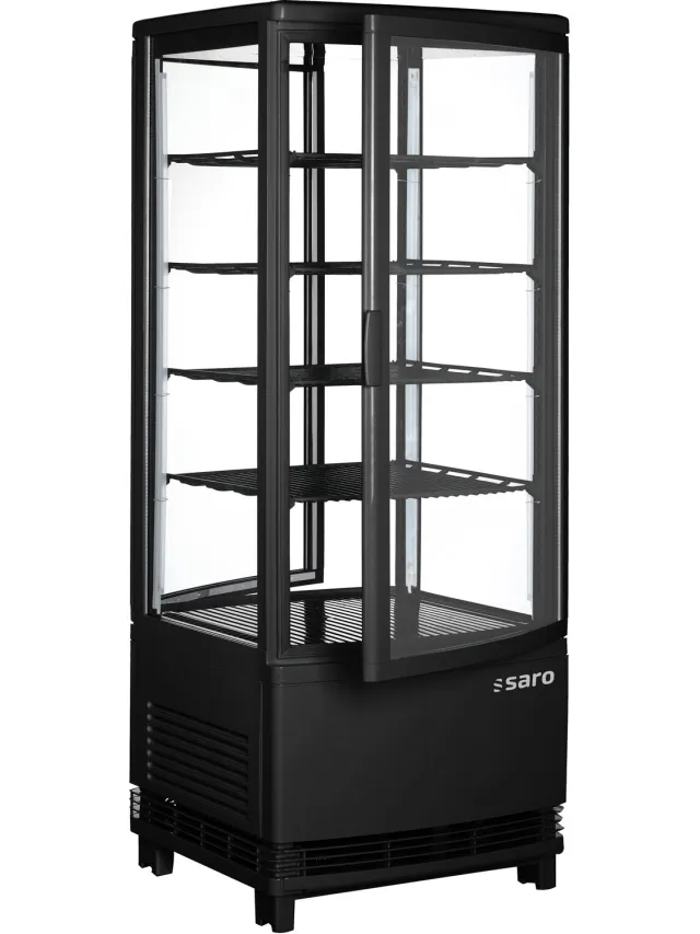 Saro Koelvitrine Sc 100 Dt Zwart - Saro 330-1015 - Horeca