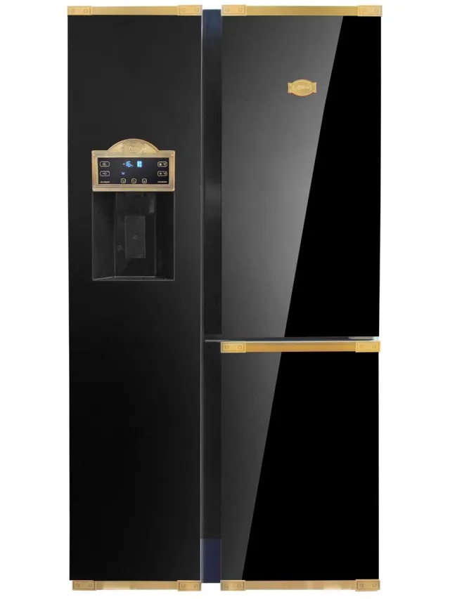 Kaiser Retro- koelkast- Side-by-side KAISER KS 90300 AD Bio- zwart, No Frost 538 L 183 cm