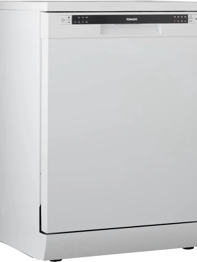 Tomado TDW6001W - Vrijstaande vaatwasser - 12 couverts - Energielabel D - 47 dB - Bestekmandje - Wit
