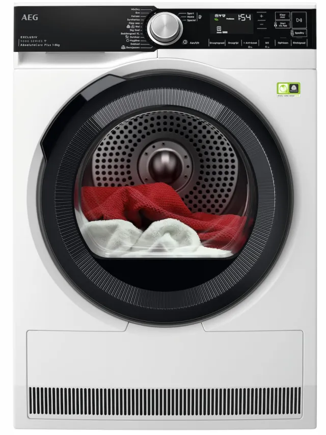AEG TR97BADEN AbsoluteCare Warmtepompdroger Wit