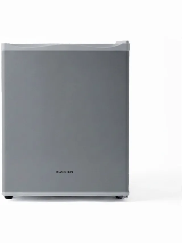 Klarstein Minibar Happy Hour 5-15°C geruisloos 23 dB ledverlichting - Minikoelkast - 23L - voor Hotelkamer voor Partykelder - Stil LED-Binnenverlichting Compact - Mini Fridge - Hotelkoelkast - Kleine Koelkast - Compact Koelkast Zilver