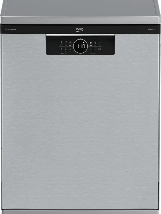Beko bPRO 500 BDFN36653XC, Vrijstaand, Volledige grootte (60 cm), Roestvrijstaal, Knoppen, LED, 2 mand(en)