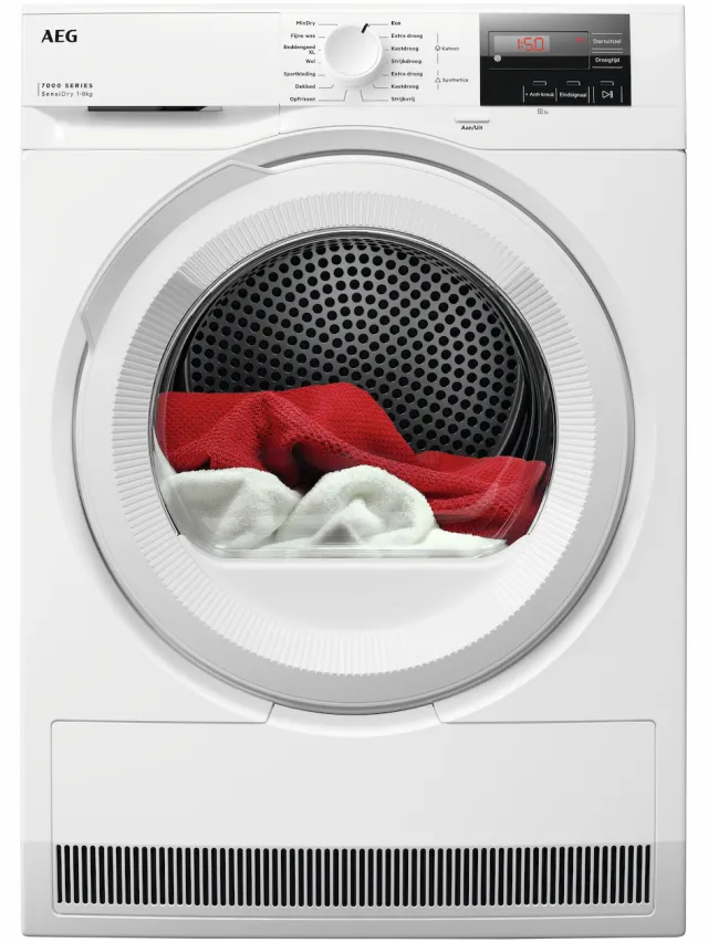 AEG TR72800 wasdroger, warmtepomp Wit