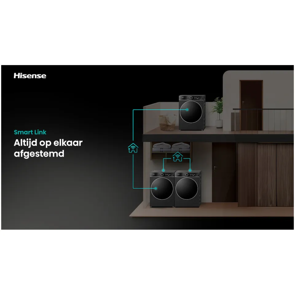 Hisense DH7I108BBAB/BLX warmtepompdroger zwart, foto 2