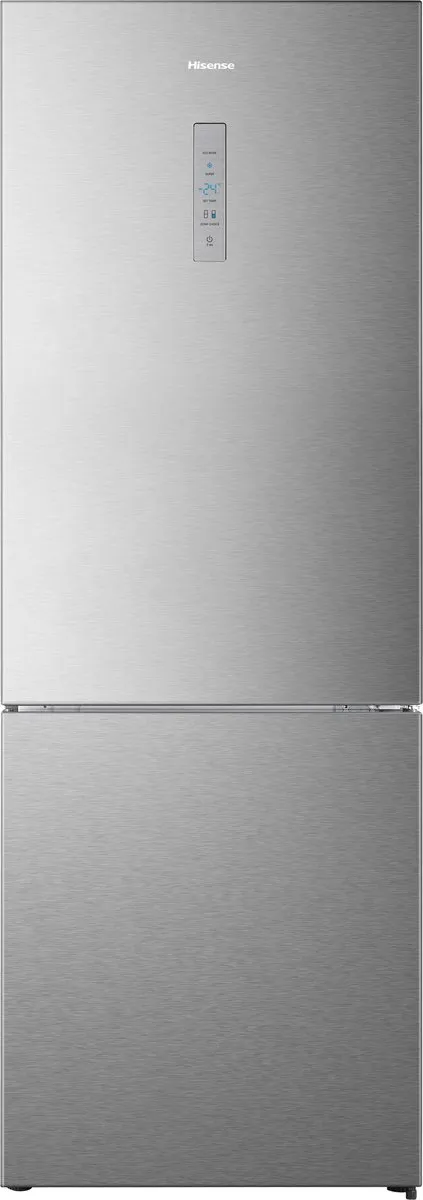 Hisense RB645N4BID - Vrijstaande koel-Vriescombinatie - 70cm breed - 495 Liter - No Frost - Fast Freeze - Metal-Tech Cooling - RVS - Energieklasse D Roestvrijstaal