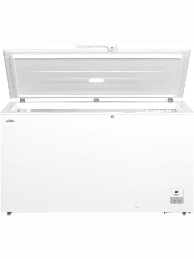 Everglades EVFR5204 - Vrieskist - 420 Liter - E Klasse - Digitaal - Koelfunctie - Wit - 5 jaar Garantie Wit - 420 Liter