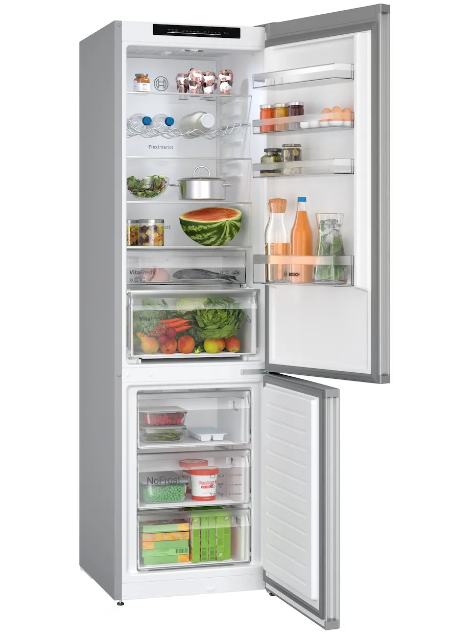 Bosch KGN392LDF Koel-vriescombinatie Zilver, foto 2
