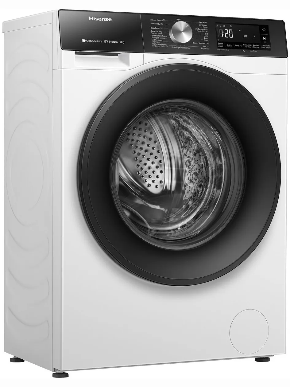 Hisense WF3S8043BW3/BLX wasmachine wit, foto 2