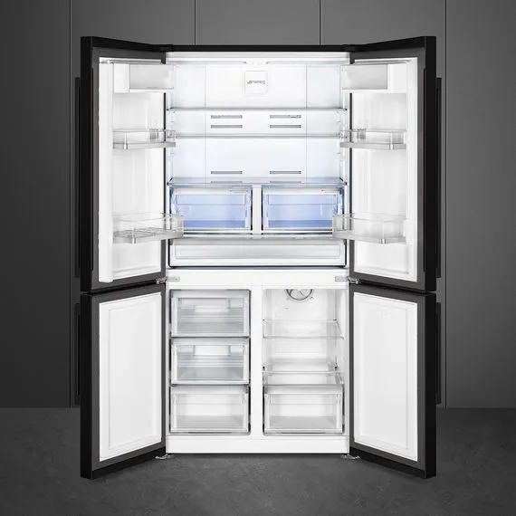 Smeg Amerikaanse koelkast FQ60NDE zwart, foto 2