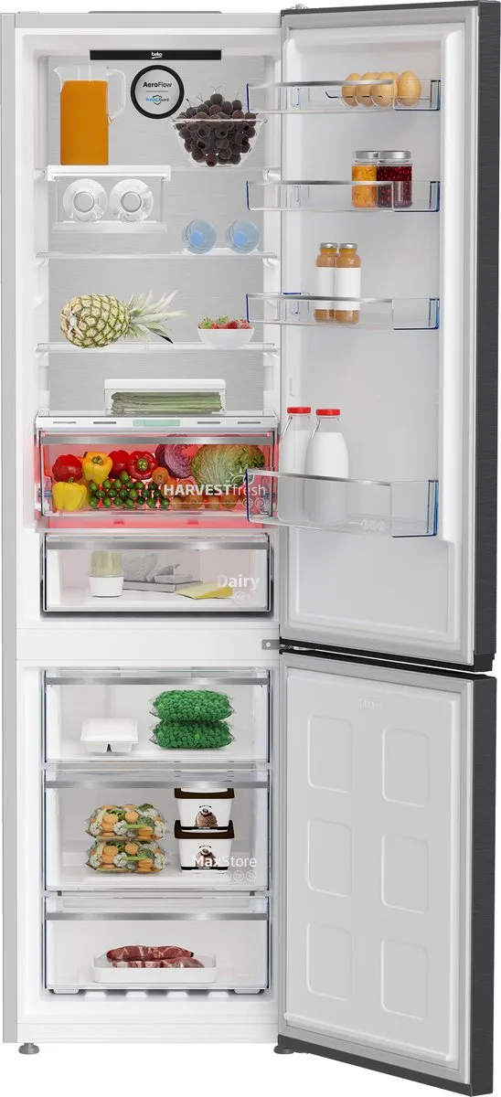 Beko B7RCNA407ZXBRW - Koel- en vriescombinatie - 203,5 cm donker RVS