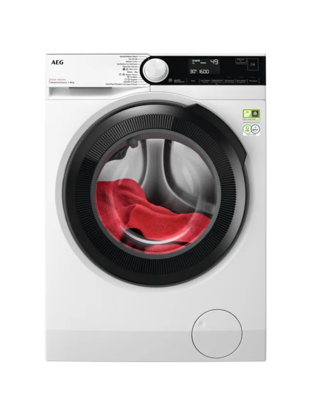 Aeg 9000 serie AbsoluteCare® Wasmachine voorlader 8 kg LR9586BN4