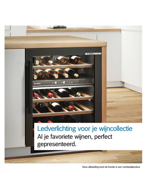 Bosch KUW21AHG0 wijnkoelkast zwart, foto 3