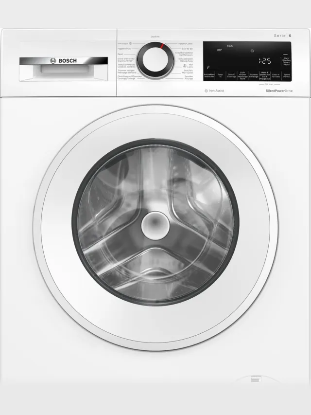 Bosch WGG244ZAFG - Serie 6 - Wasmachine met stoom - 9 kg - 1400 rpm - Energielabel A - Iron Assist: vermindert kreukels tot 50% - Bespaar water met ActiveWater Plus -NL/FR Display Wit