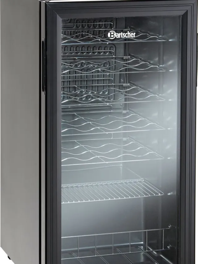 Bartscher Drankenkoeling - 88L - Zwart - +2°C/+10°C - Statisch - 430x483x832mm - Horeca Koelkast