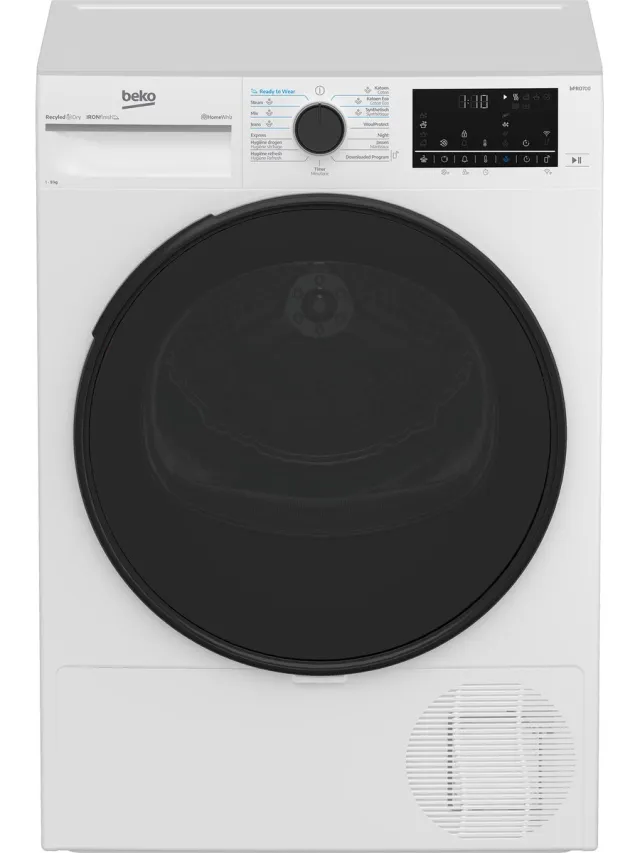 Beko B5T4824W - Wasdroger - Warmtepompdroger - 8 kg - Energielabel A White