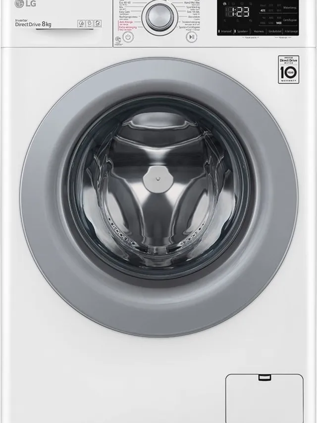 LG F4WV308S4B wasmachine Voorlader 8 kg 1400 RPM Wit
