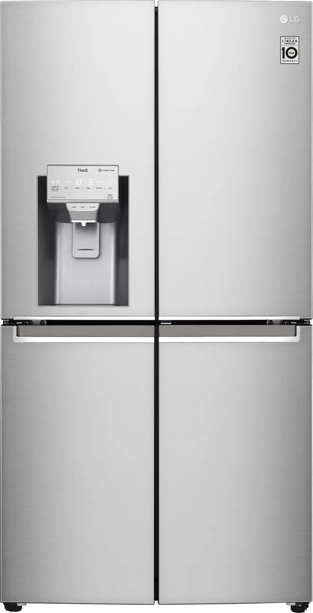 LG GMJ945NS9F Amerikaanse koelkast met DoorCooling+™ - 638L inhoud - Door-in-Door™ - Water- en ijsdispenser met UVnano™ - Total No Frost - Inverter Linear Compressor Zilver
