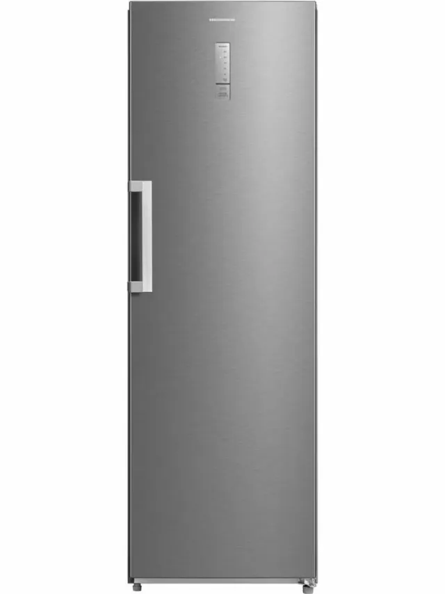 Heinner HF-M362NFXE++ Koelkast – 362 L – No Frost – Elektronische Bediening met LED-display – Superkoelfunctie – Omkeerbare Deur – RVS – 5 Jaar Garantie Zilver