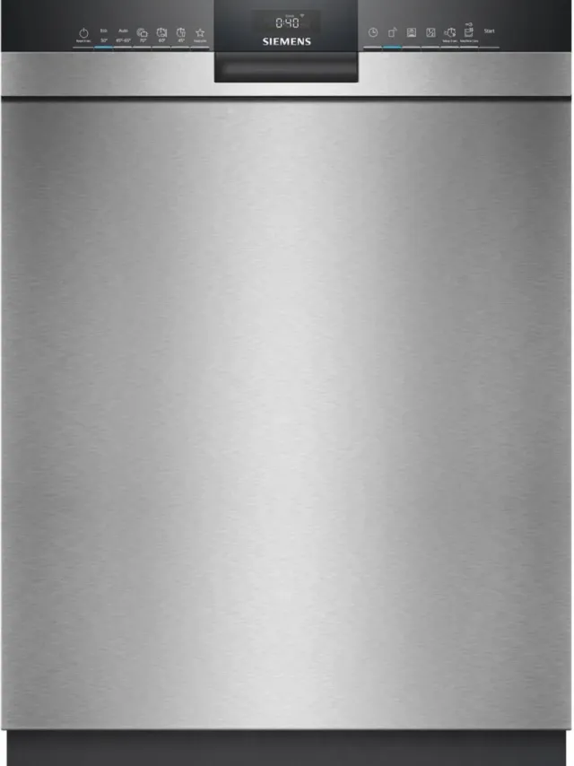 Siemens SN43ES22AE onderbouw vaatwasser, 60 cm breed Inox